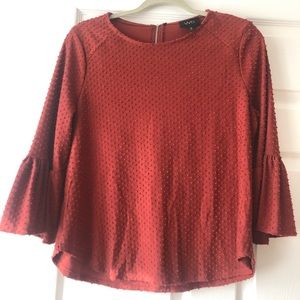 Rust color blouse